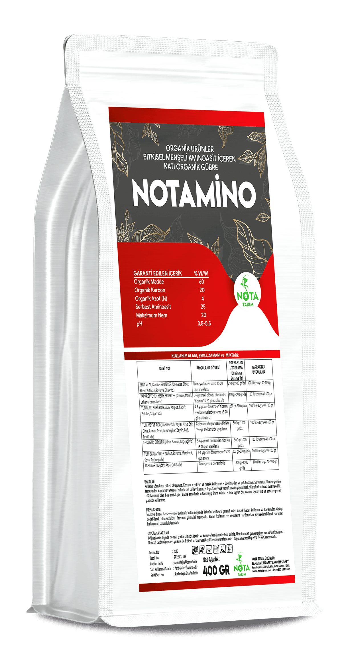 NOTAMINO - NOTA TARIM